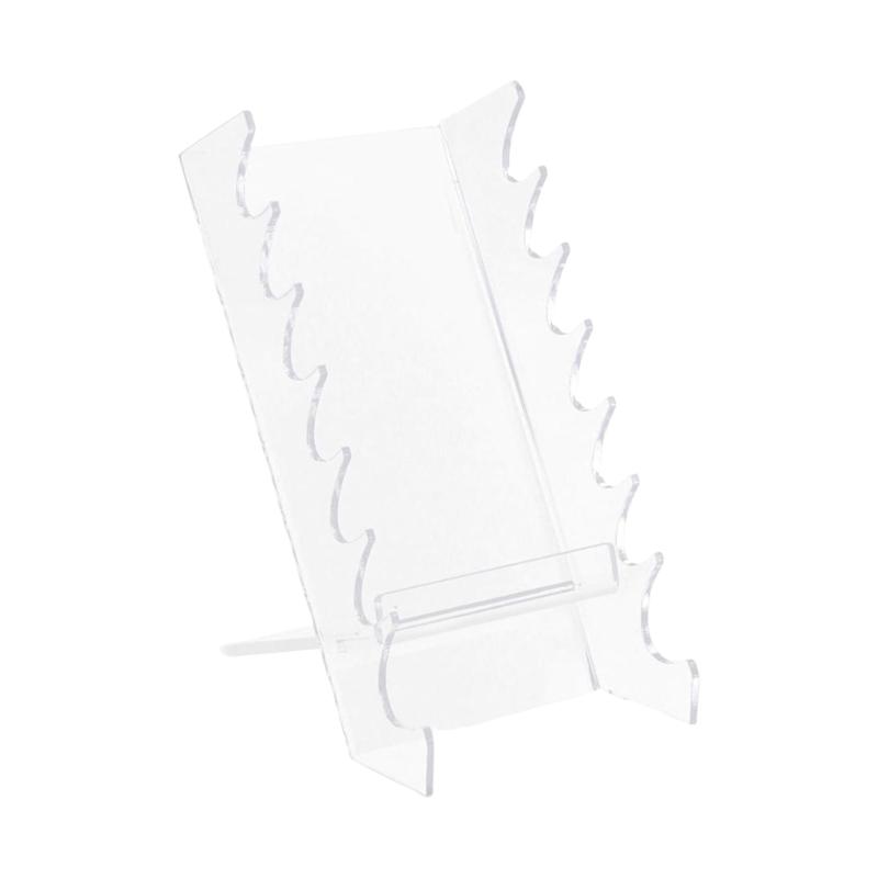 

Pen Holder Stand Cosmetic Brush Display Shelf Detachable 6 Layer Acrylic Storage Rack for Nail Brushes and Makeup Tool 1