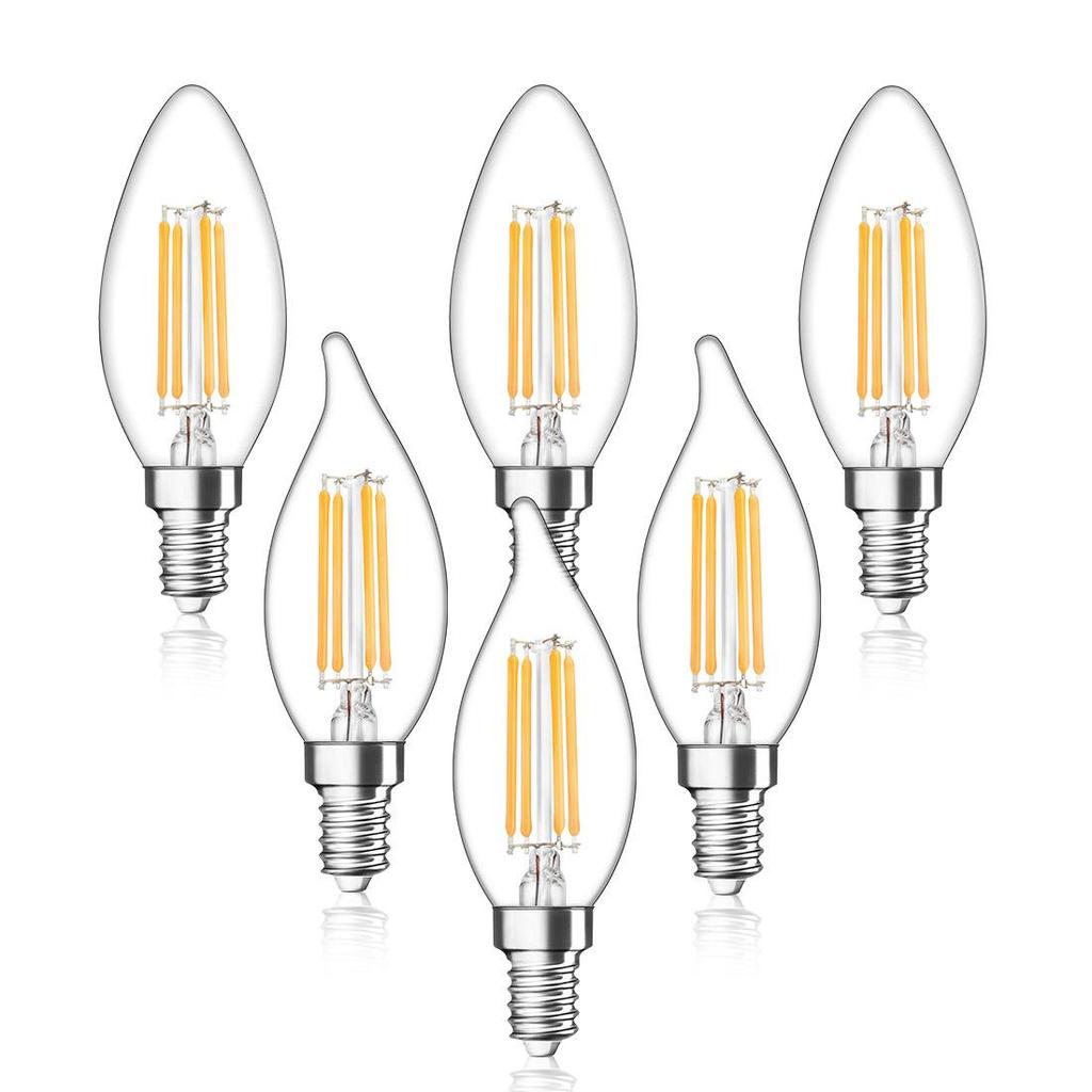 LED Retro Edison Filament Bulb E14 Screw Base Warm White