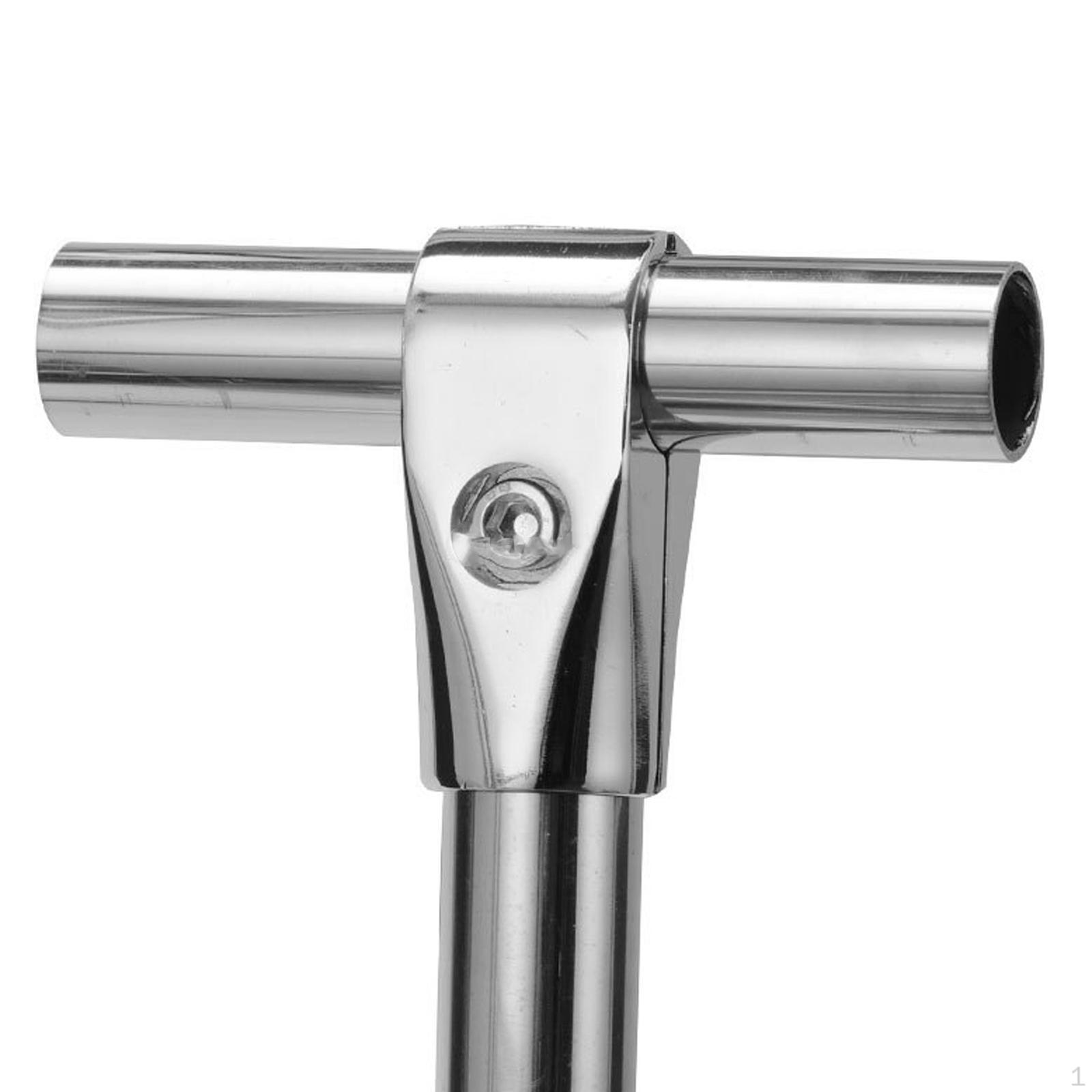 

T Tube Clamp Connector Fits 1 Round Sturdy Fixed Parts Fitting Aluminum for Clothes Drying