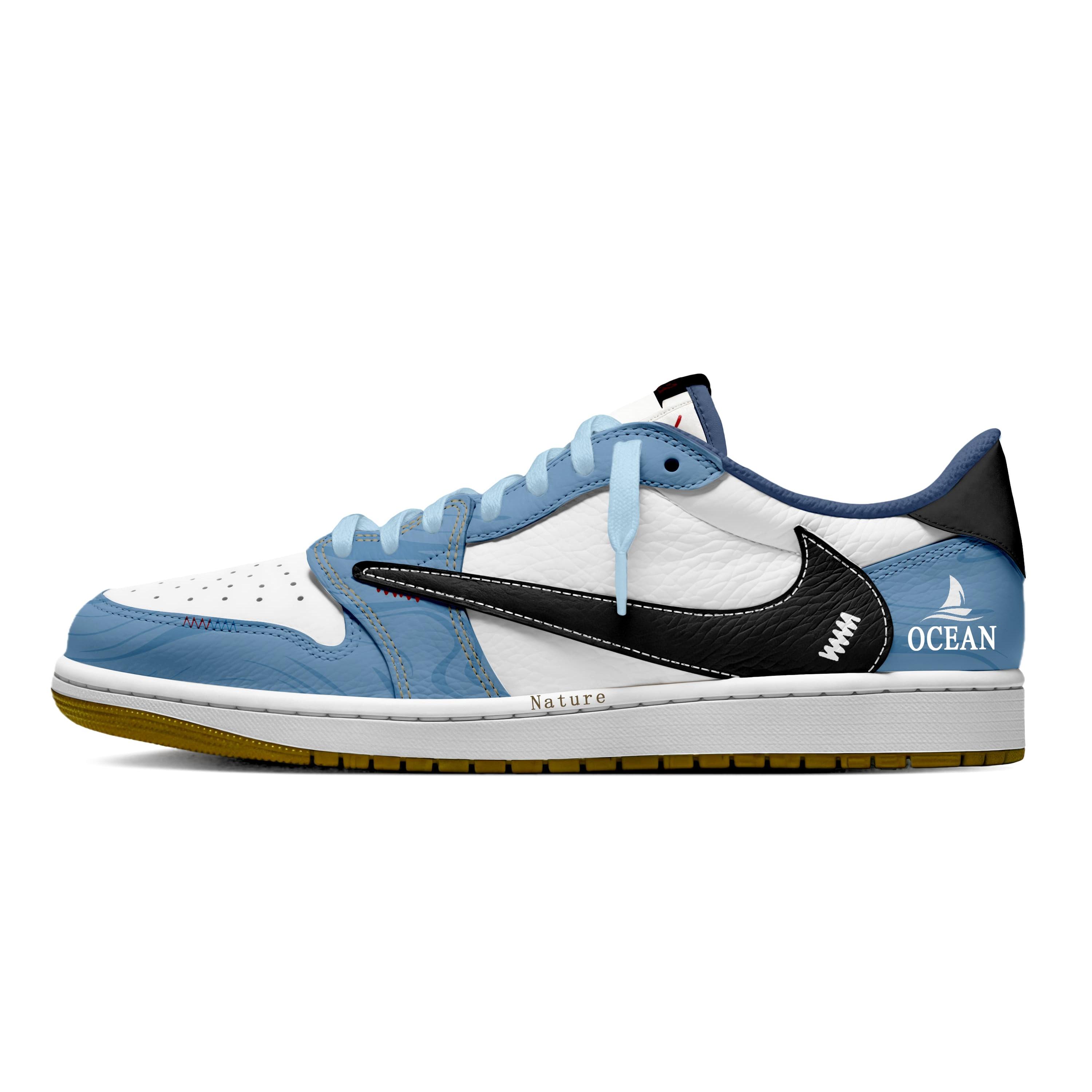 

Jordan x Travis Scott Air Jordan 1 Wave Mark Black Hook 7.0 Low Slip Resistant Low top Vintage Basketball Shoes Women s DZ4137-700(Team1897-) 41