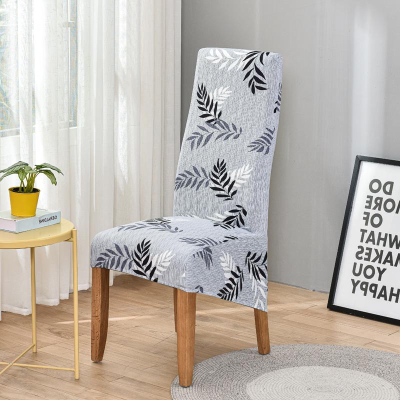 Stuhlhusse mit Blumenmuster, hohe Rückenlehne, Größe XL/M, Stretchkleid für Stuhlhussen für Esszimmer, Hochzeit, Bankett, Heimdekoration