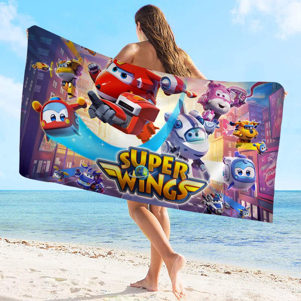 Super Wings Towel Microfiber Beach Towel Absorbent Quick Dry Soft Yoga Swimming Resort Mountain Climbing Towel
