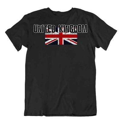 Flag T-Shirt United Kingdom Fashion Country Souvenir Gift Tee Pride Logo