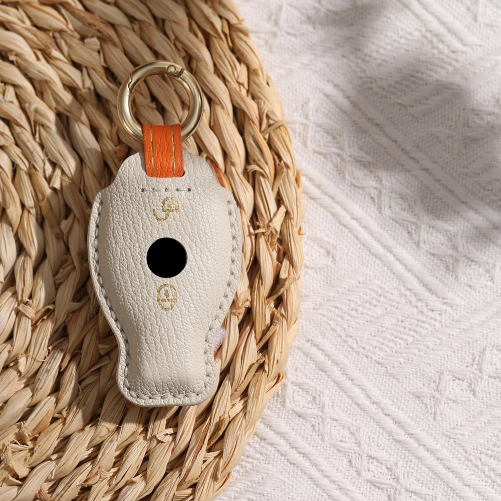 2 3 Botton Leather Car Key Case Fob Cover For Mercedes Benz Cla Glc Gla Glk W203 W210 W211 W204 W176 A B C Class Amg Accessories