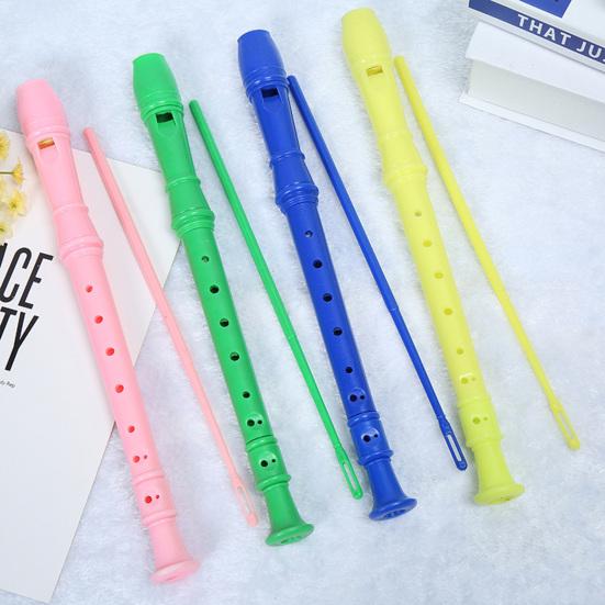 Soprano Recorder Instrument for Beginners Kids School Student Fingering 8 Hole Flute Professional Musical Instrument Cleaning Rod & Fingering