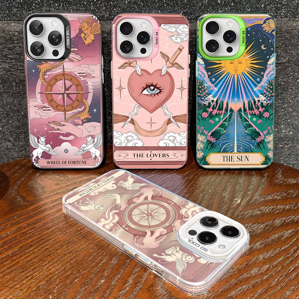 Divination Tools T-tarot Cards Phone Case For IPhone 17 16 15 14 13 12 11 Pro Max Plus Pro Colorful Shell