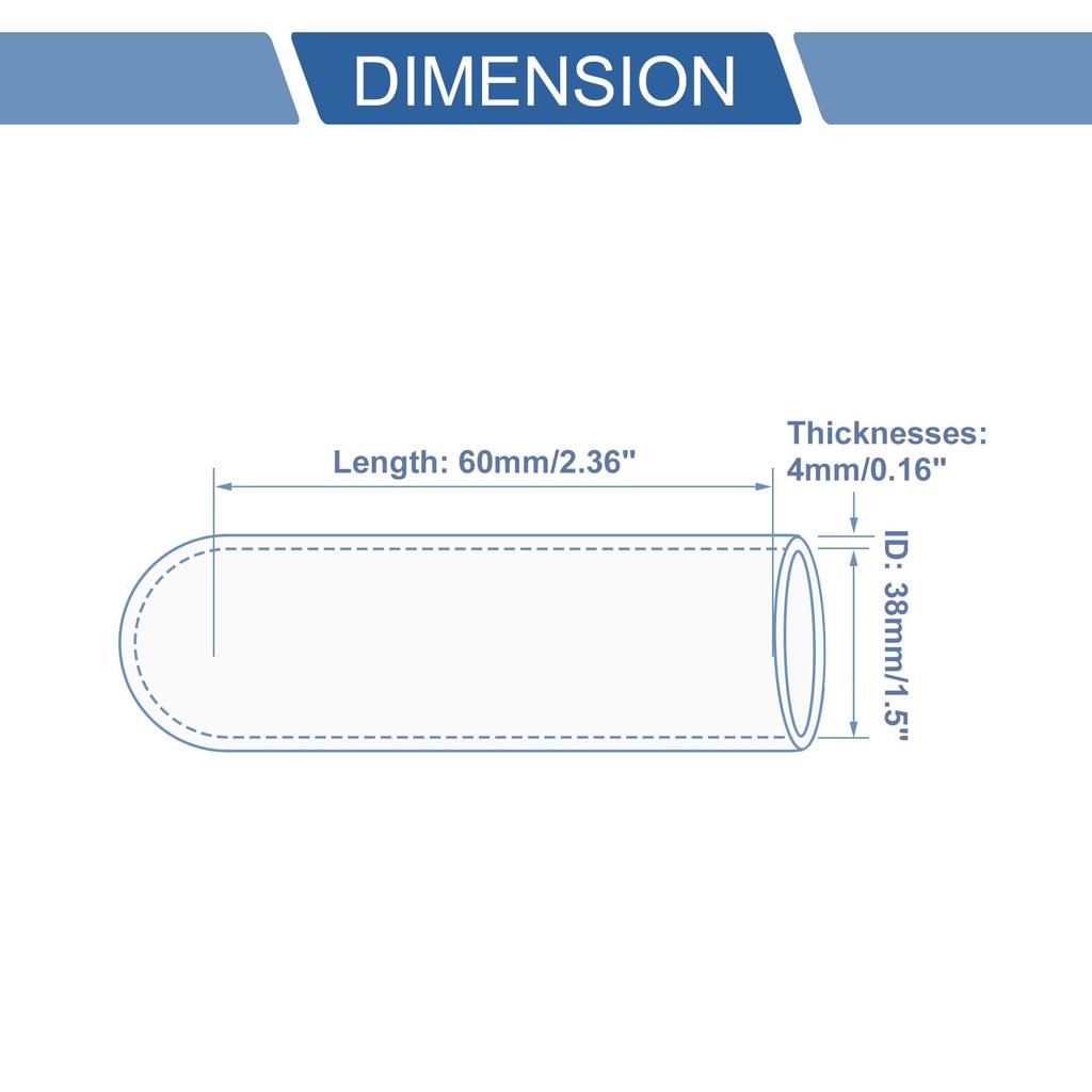 X AUTOHAUX 4 Layer Reinforced Braided Fiber Silicone Cap Plumbing Processing Mecra Plug Mecra