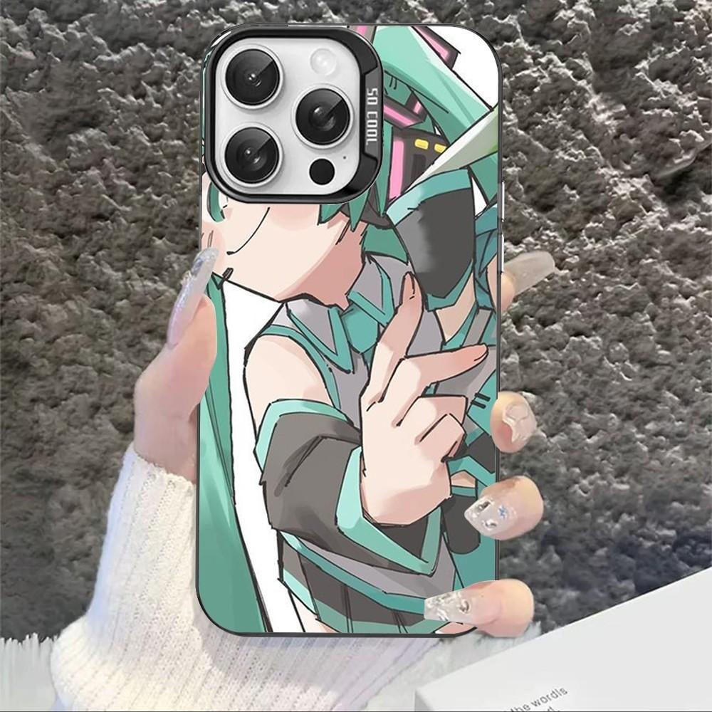 Cartoon Kawaii H-Hatsune Cute M-Miku Phone Case For IPhone 16 15 14 13 12 11 Pro Max X XR XSMAX 8 7 Matte Shockproof Back Cover