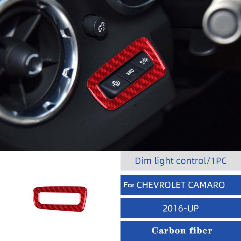 For Chevrolet Camaro 2016-UP Car Head-Up Display Controls Button Panel Cover Decorative Sticker Modification Accessories