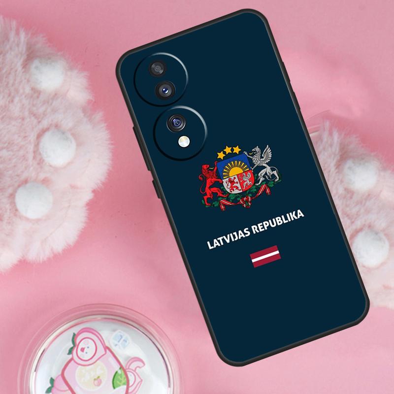 Latvia Flag Case For Honor Magic 7 5 6 Lite Pro Honor 200 Pro 50 70 90 X9b X9a X8b X8a X8 X9 X9c Cover