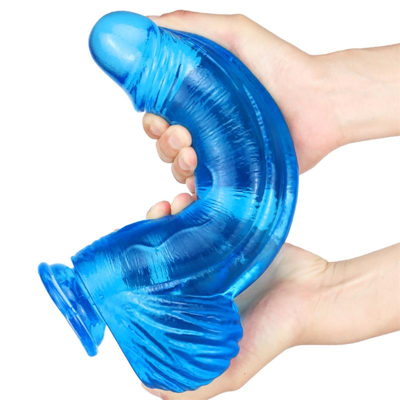 Female Oversized Dildo Color Transparent Simulation Dildo Penis Adult Erotic Sex Products