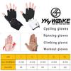 YKYWBIKE Cycling Gloves Men Women Half Finger Outdoors Sports Gloves Summer Road Bike Riding XRD Padding Bicycle Gloves 6