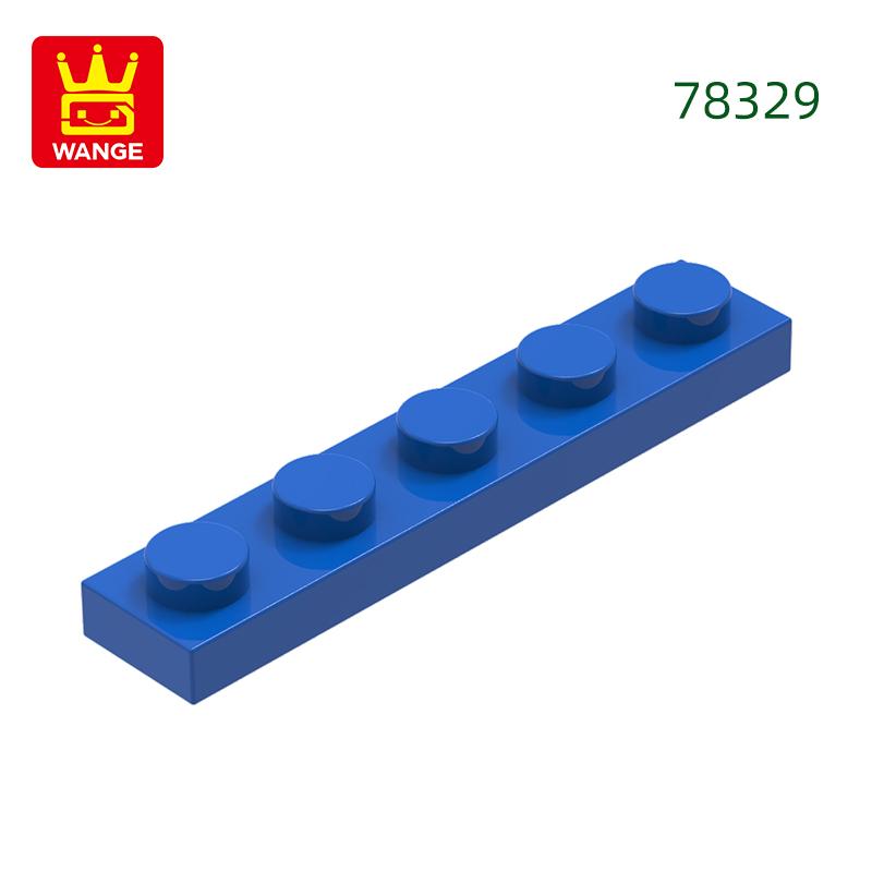 Non-Toxic 124Pcs/Lot Plate 1X5 Holes Block Moc Color Accessories Compatible With 78329 Brick Diy Children Toy Assembly Parts