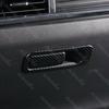 2Pcs Carbon Fiber Interior Storage Box Handle Cover Trim For Mazda 3 -2024