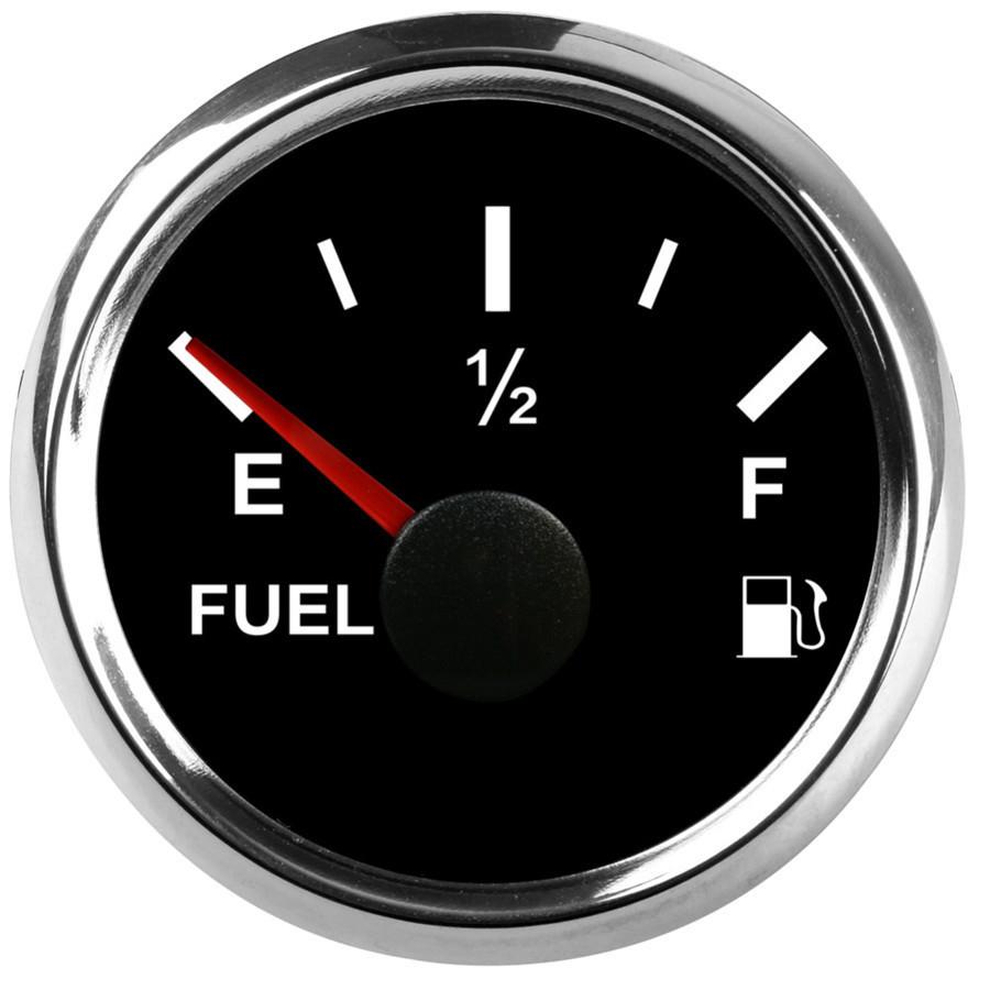 Universal Boat Vechile Fuel Level Gauge Marine Yacht Trim Tank Indicator 52mm 12/24V 0-190 Ohms