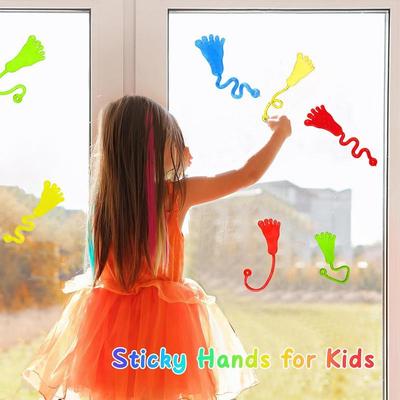 10Pcs Stretchable Sticky Hands Toys for Kids Birthday Party Favors Guest Gifts Classroom Prizes Goodie Filler Treat Stuffers