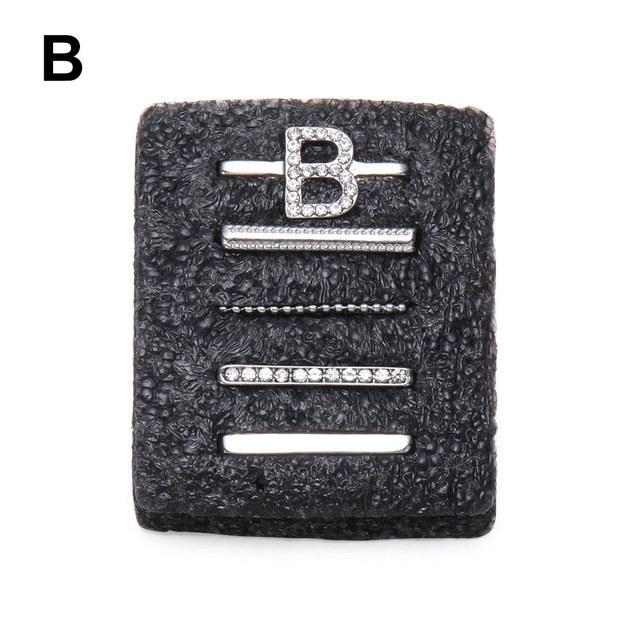 Decorative Ring for Apple Watch Band Charms for Samsung Galaxy Smart Watch Sport Silicone Strap Accessories with Bling Diamond