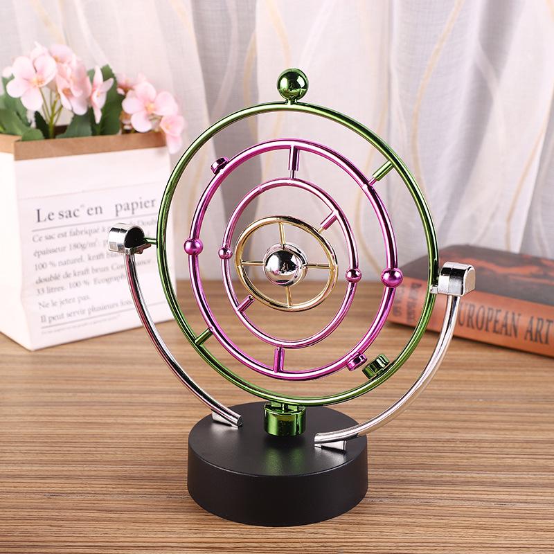 Modern Minimalist Newton's Pendulum Ornament: Celestial Swinger for Study Decor and Unique Birthday Gift.