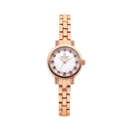 

[MONCROSS] MONCROSS 23 мм Женские ювелирные металлические наручные часы MS8452F-RG MS8452F-RG