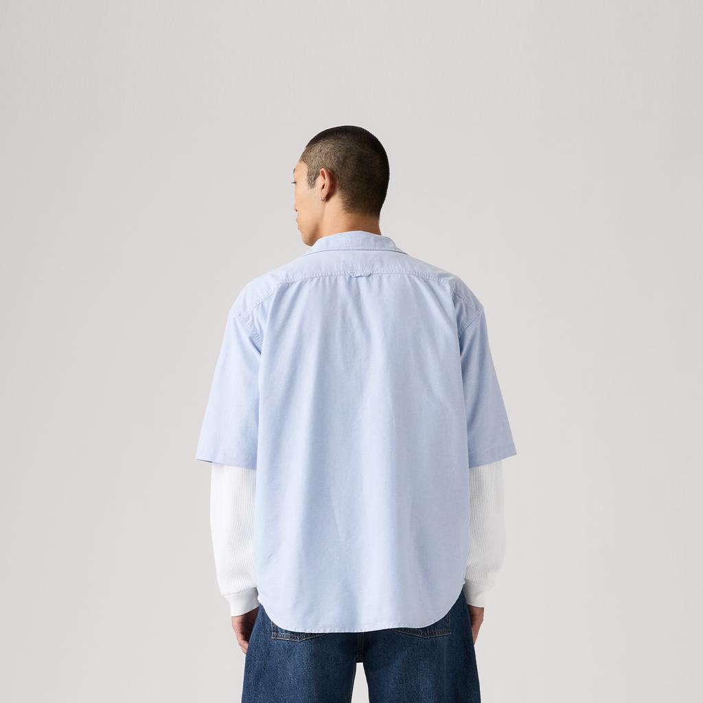 Levis Loose Vintage Workwear Comfortable Versatile Daily Commuting Short Sleeve Shirt Men shirts 005GI-0000