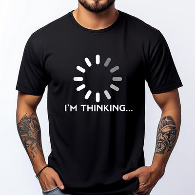 Gaming Computer Nerd Geek Thinking Gamer Funny T Shirts Men Mens Gifts Print Camisetas De Hombre Classic