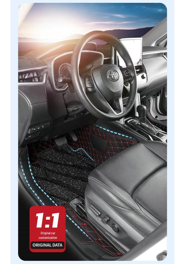 Leder-Vollumrandungs-Fußmatten für 2021-2025 Toyota RAV4