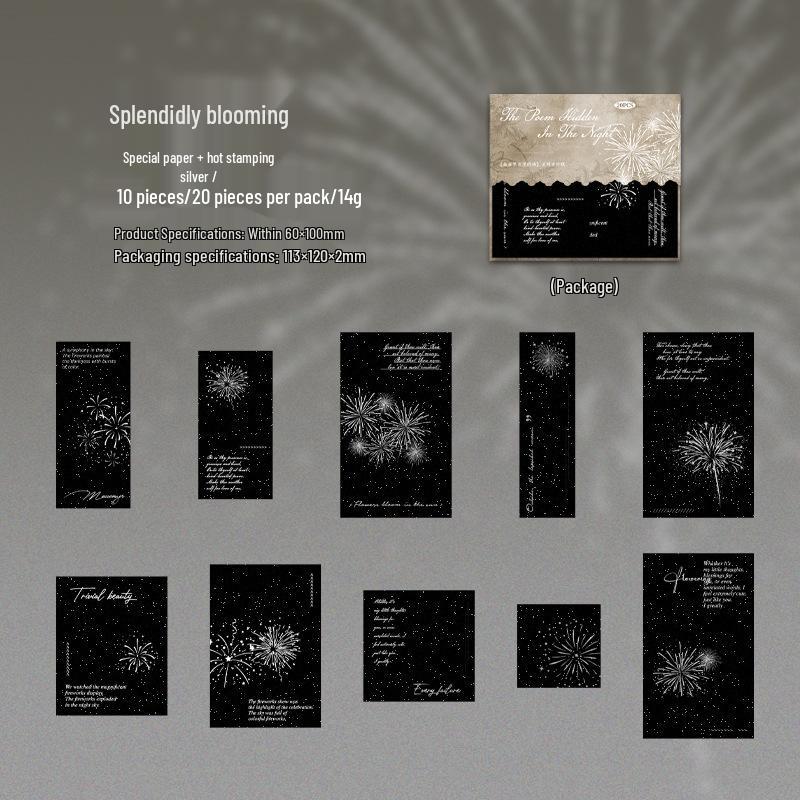 Dark Tones Hot Silver Ketchup Girl Night Poetry Series Journal: DIY Collage & Decoration