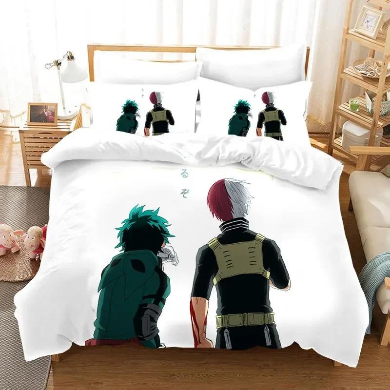 My Hero Academia 3D Printed Duvet Case Pillowcase Bedding Set Twin Full King for Kids Adults Bedroom