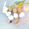 Unpainted Craft Easter Paper Eggs Blank DIY Easter Eggs Paper Pulp Egg Family Bonding Activity