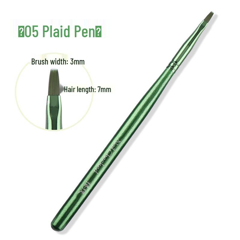 Cross-border Nail Art Brush Set: Japanese Painting, Flower Line, Square & Round Gel, Ombre Gradient Brushes.