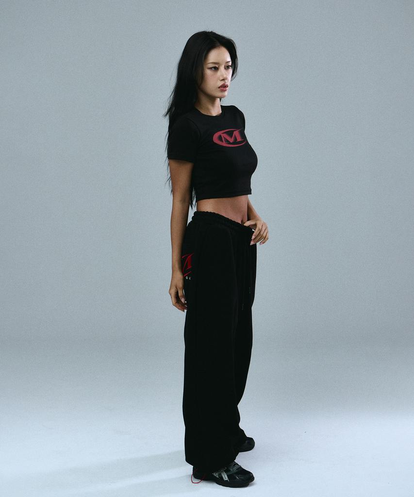 Mihag Pocket Logo Wide Pants (Black)