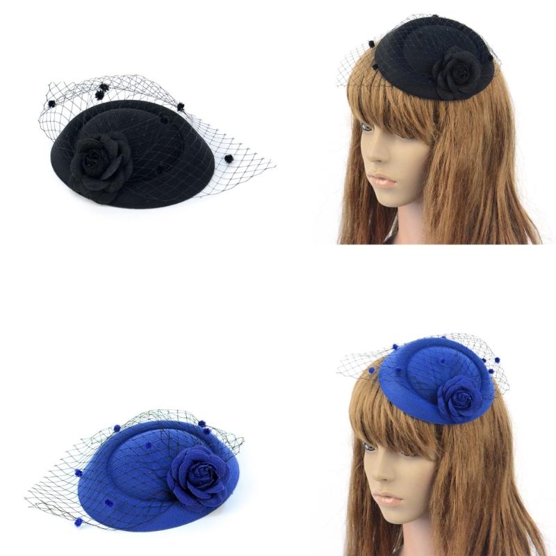 Unique Tulle Hat For Elegant Dressing Wedding Fascinator Party Headpieces Top Hat Headwear For Fashion Individuals