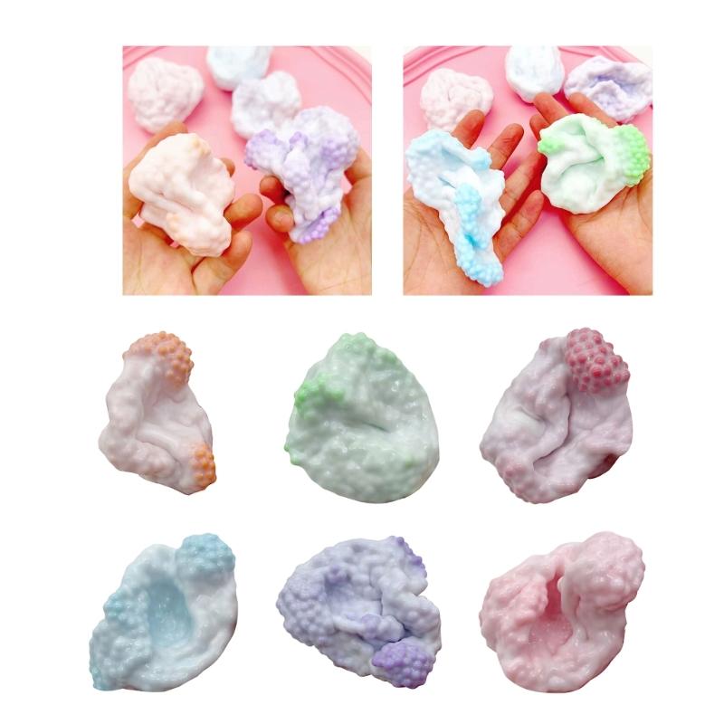 Squeezable Milk Scented Stress Clay Lightweight Thin Squeeze Ice Skin for Adult Students Relaxation Table Toy