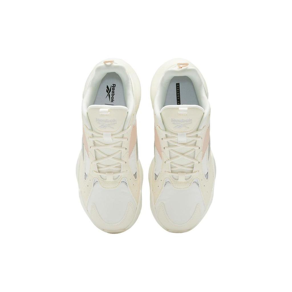 Reebok Turbo Restyle Leather Sports Comfort Durable Breathable Shock Absorption Low-Top Casual Shoes Women casual shoes Off-White GV6937