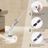 Electric Scrubber Cordless Power Cleaning Brush with Extension Arm and 4 Replaceable Bathroom Cleaning Brush Heads Ideal