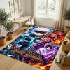 Personalized Crystal Velvet Carpet,Jujutsu Kaisen Custom Printed Name, Plush Area Rug For Home Indoor Decor