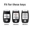 3/4 Button Zinc Alloy Leather Car Key Case For Kia Kx3 Kx5 K3S Rio Ceed Cerato Optima Sorento Niro Soul Key Fob Car Key Case