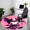 Kuromi Sanrio Okrągły Dywanik Biurowy, Pod Krzesła Biurowe Sypialnia Salon Dekoracja Domu a0908197