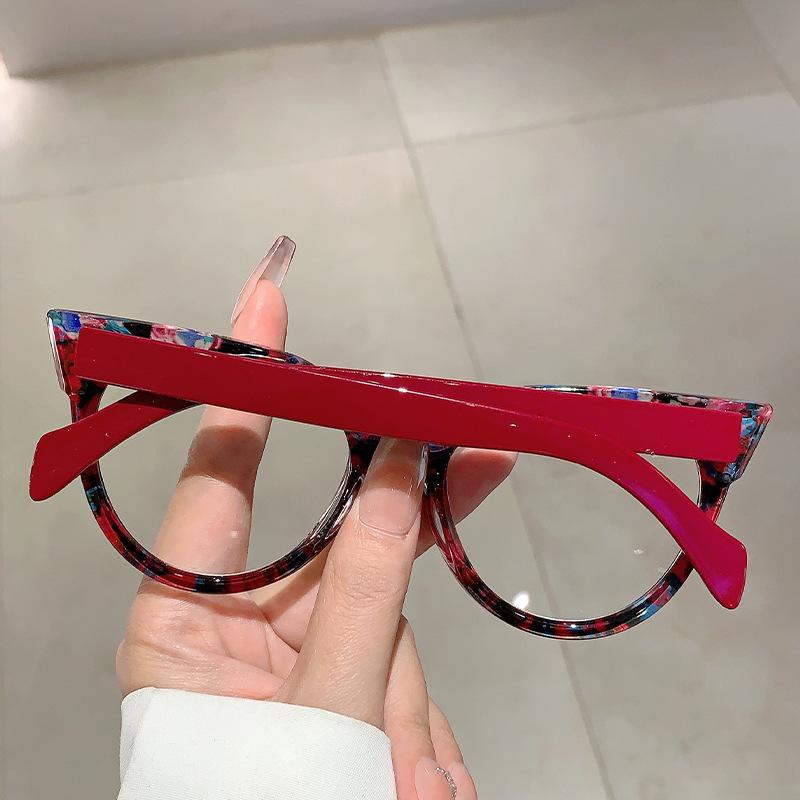 Popular  Vintage Anti Blue Light Optical Cat Eye Glasses Sexy Women Luxury Brand Designer Myopia Prescription Eyewear Frame