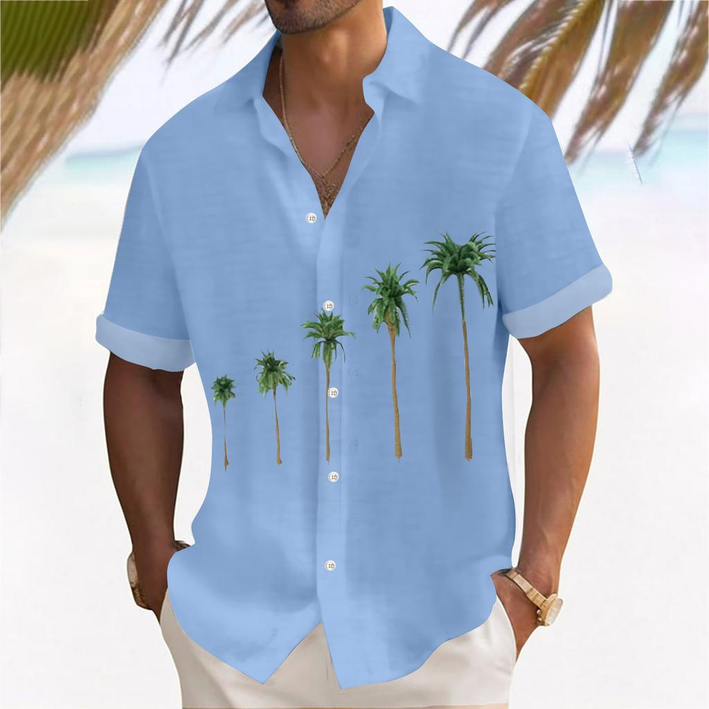 Chemise hawaïenne pour hommes, chemises de Bowling boutonnées Vintage pour hommes, chemise de plage d'été à manches courtes