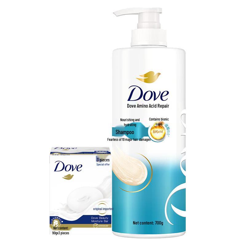 Dove Питательный шампунь и набор кремового мыла