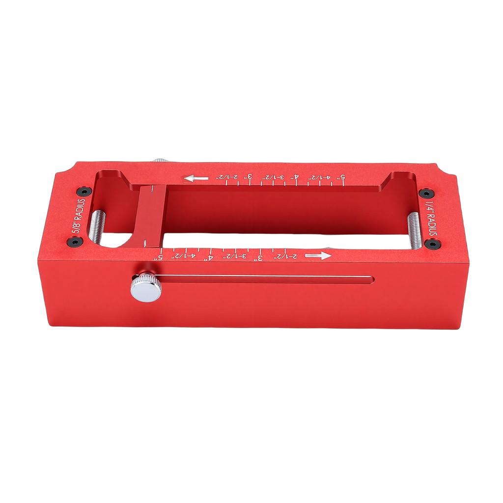 Door Hinge Jig, Aluminum Alloy Door Hinge Template Kit for Router, Adjustable Mortise Jig Fits Door Hinges From 2.5 To