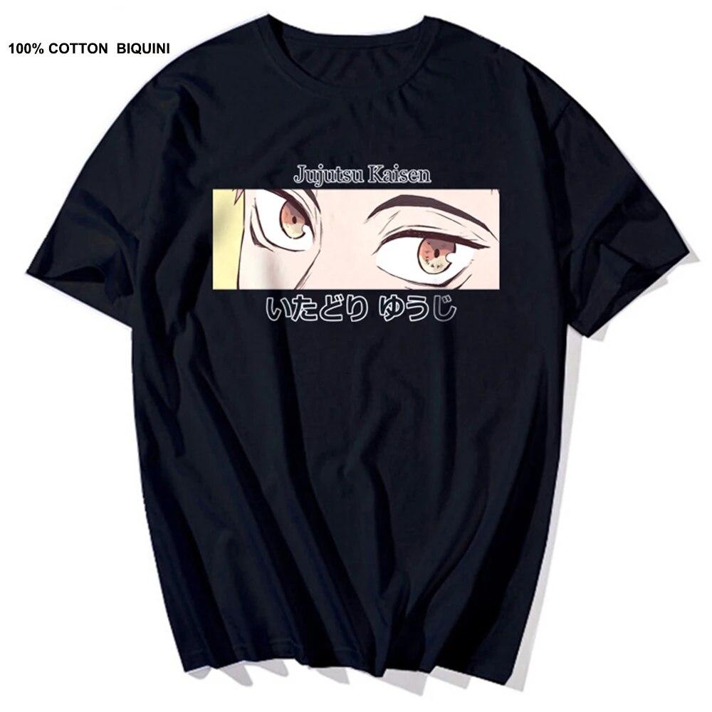 Japońskie anime Jujutsu Kaisen t-shirty unisex Itadori Yuji drukuj koszulki w stylu Harajuku Sukuna fajne unisex 100% bawełniana koszulka z krótkim rękawem