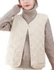 Nibunnoichi Style Vest Lightweight Short [1/2style] Gilet, Down-Style Roomwear, Quilted, Quilted, Length, Layering, Women's (JP, Alphabet, XL, White)