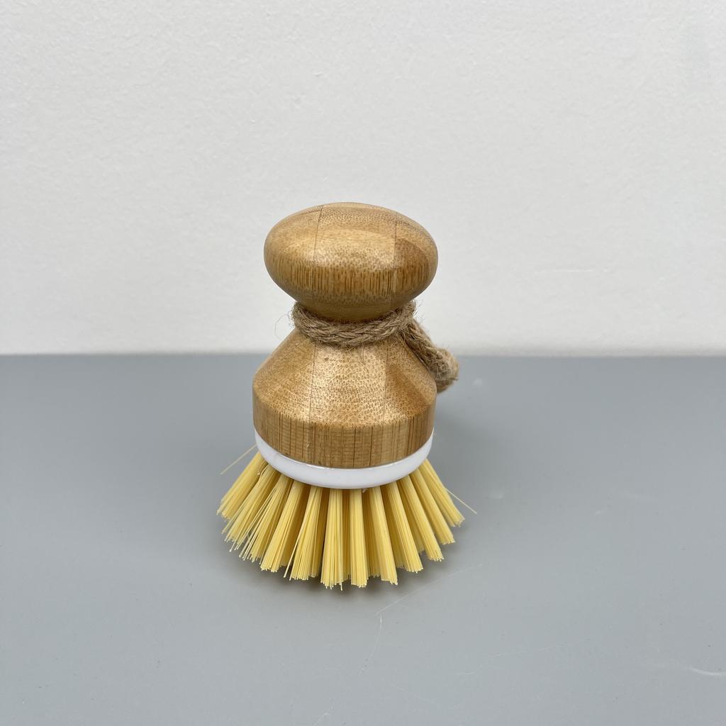 Eco-friendly Kitchen Dish Pot PBT+PP Cleaning Brush with Bamboo/Beech Wood Handle Bowl Scrub Vegetables Fruits Washing Brushes
