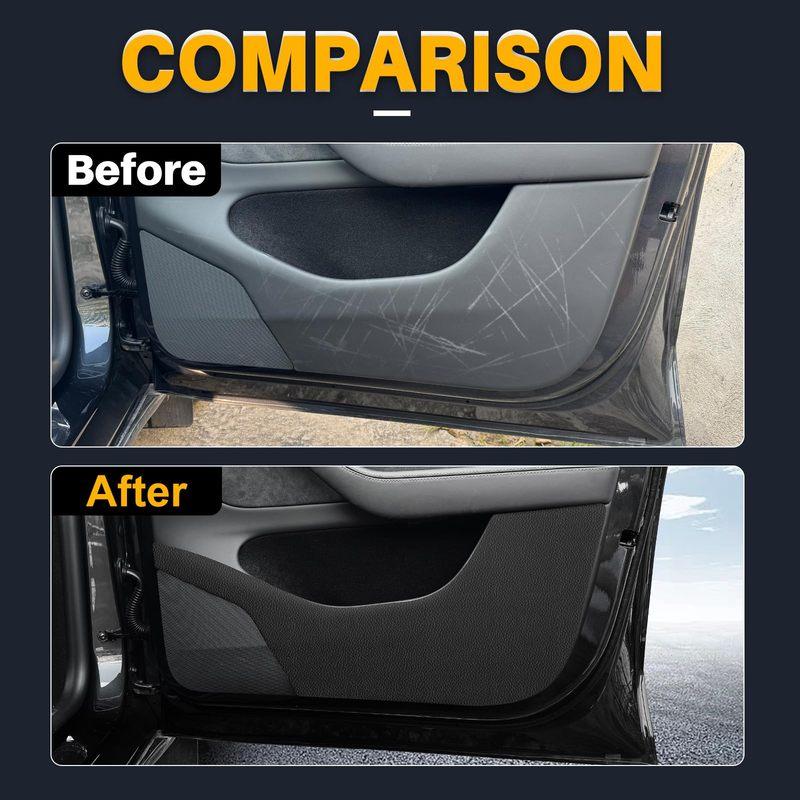For Tesla Model Y Juniper 2025+ Door Protective Sticker  Fit Suede Kick Guard Soft Touch Scratch/Dirt Resistant Accessory