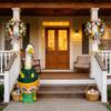 Fun Easter themed Goose costume - perfect for 23-inch cement goose statue lawn, porch, garden and patio outdoor decorations