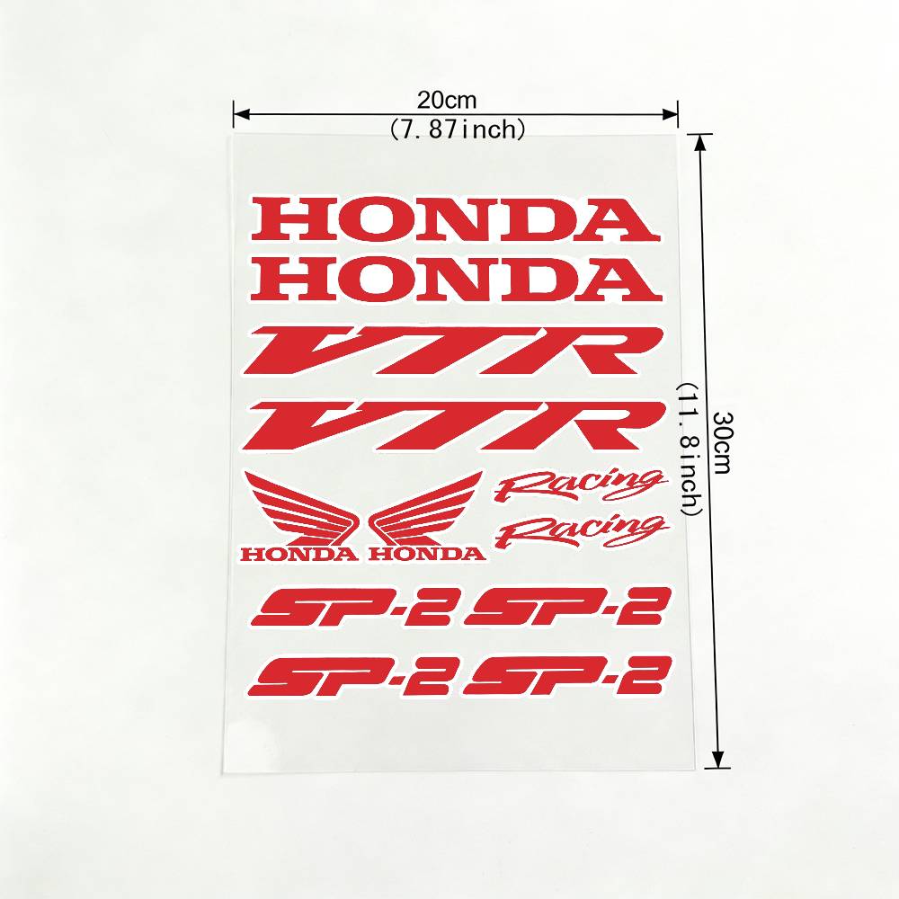 For HONDA VPR SP2 18 Colors Reflective Motorcycle Stickers Waterproof Vinyl Decals For Motorbike Helmet Fuel Tank Bike TP6