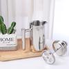 Double Walled French Press Coffee Maker Stainless Steel Coffee Press Filter Pot  For Home