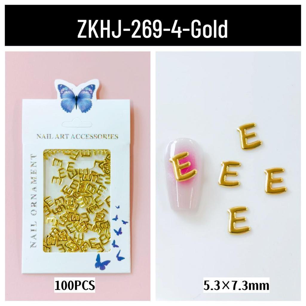 Nail Art Decorations: LOVE Letters, Hearts, Flowers, Metal Alloy Hollow Designs for DIY Journals